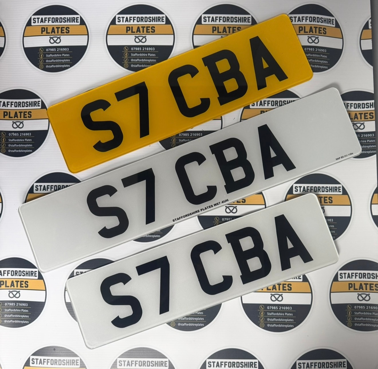 Custom number plates by Staffordshire Plates